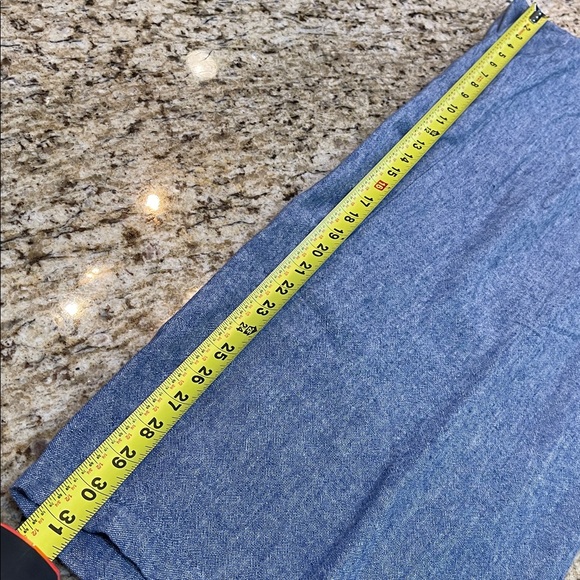 Westport Denim Blue Linen-Blend Pants - Picture 6 of 9